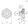 Elesa Lobe knobs, VL.140/50 VL.140